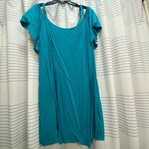 Torrid Vibrant Aqua Blue Mini Dress